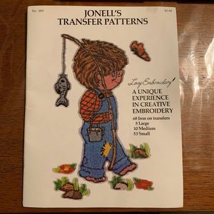 Vintage Jonell's Transfers Patterns Book #505 1977